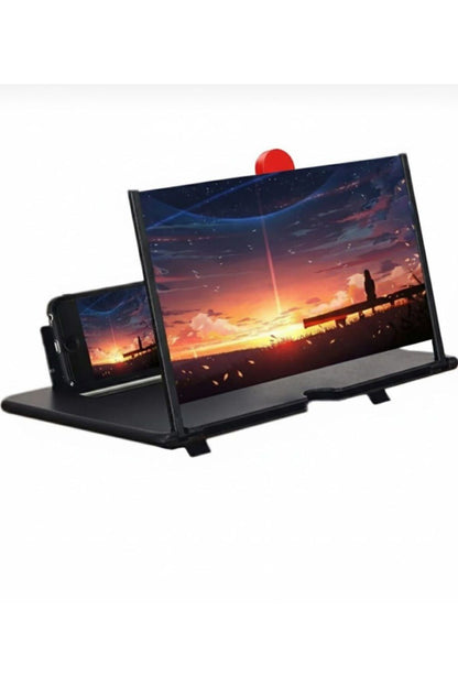 Telefon Ekran Büyüteci Görüntü Büyütme Geniş Ekran Video Ekran Büyütücü 3d Hd Standlı