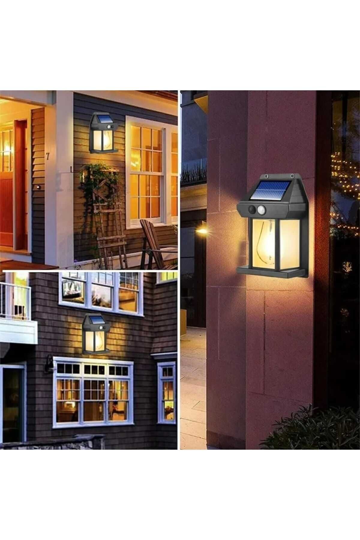 Güneş Enerjili Bahçe Led Ampul Hareket Sensörlü Bahçe Led Su Geçirmez 3 Mod'lu Solar Led Unichrome