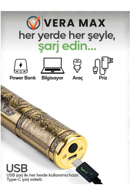 Profesyonel Saç Sakal  Vücut Ense Çizim Makinesi Epilasyon Öncesi Bay  Metal Gövdeli Usb Sarj