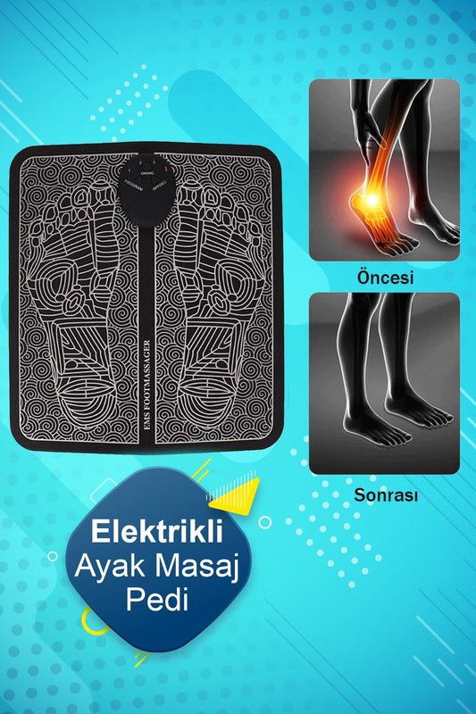 Ems Ayak Masaj Pedi Foot Massager Titreşimli Refleksloji Masaj Aleti