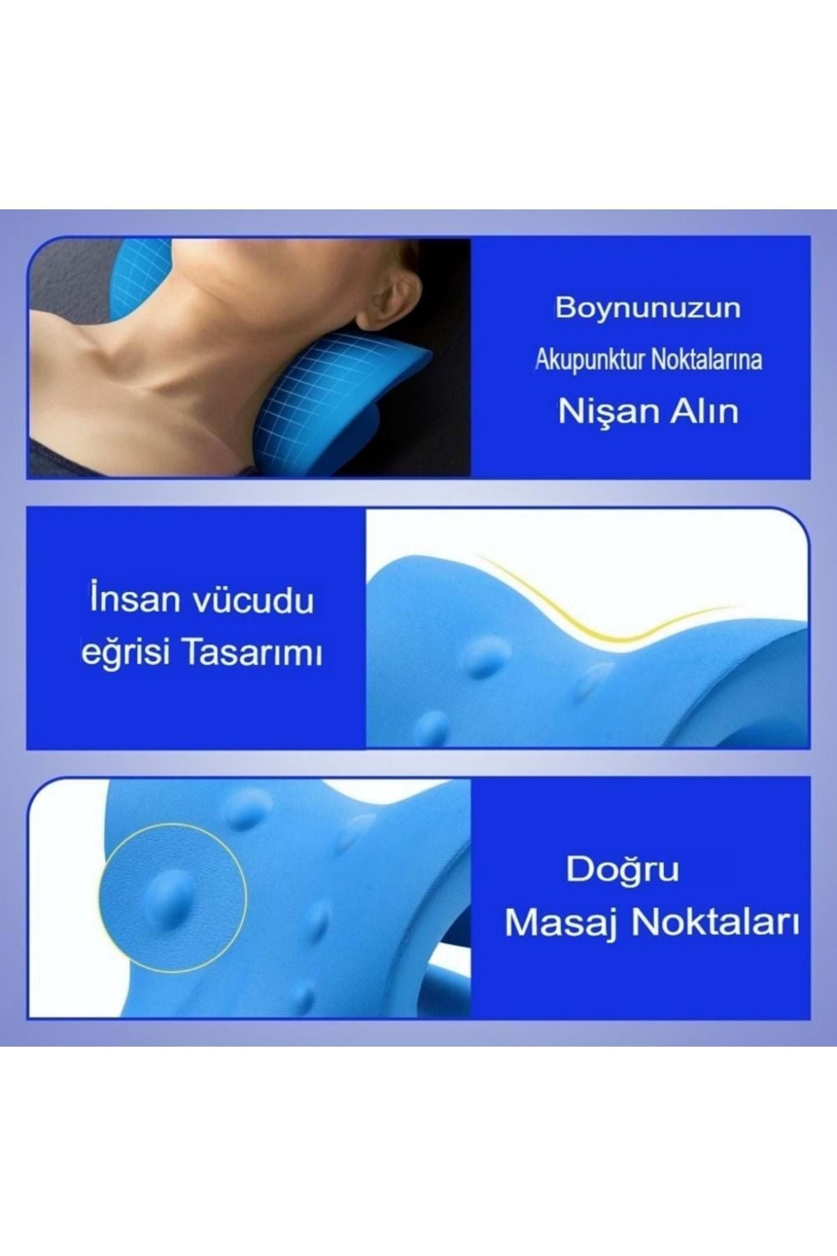 Oval Boyun Düzleşmesi Yastığı Omuz Sedyesi Gevşetici Traksiyon Cihazı Yastık
