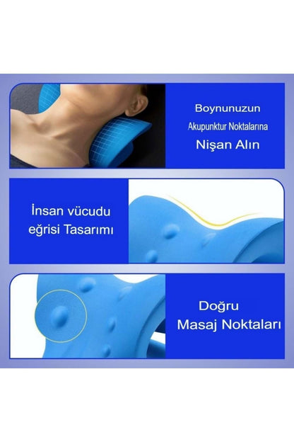 Oval Boyun Düzleşmesi Yastığı Omuz Sedyesi Gevşetici Traksiyon Cihazı Yastık