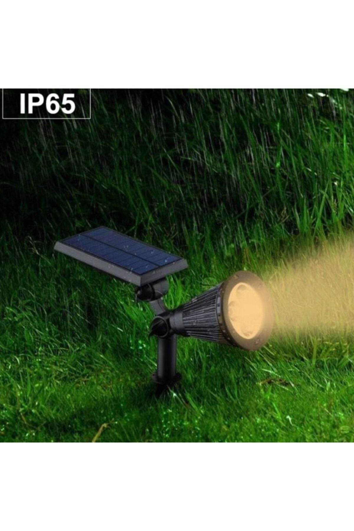 7w CT-7310 Amber Solar Bahçe Armatürü Çim Kazıklı (GÜNEŞ ENRJİ ŞARJLI)