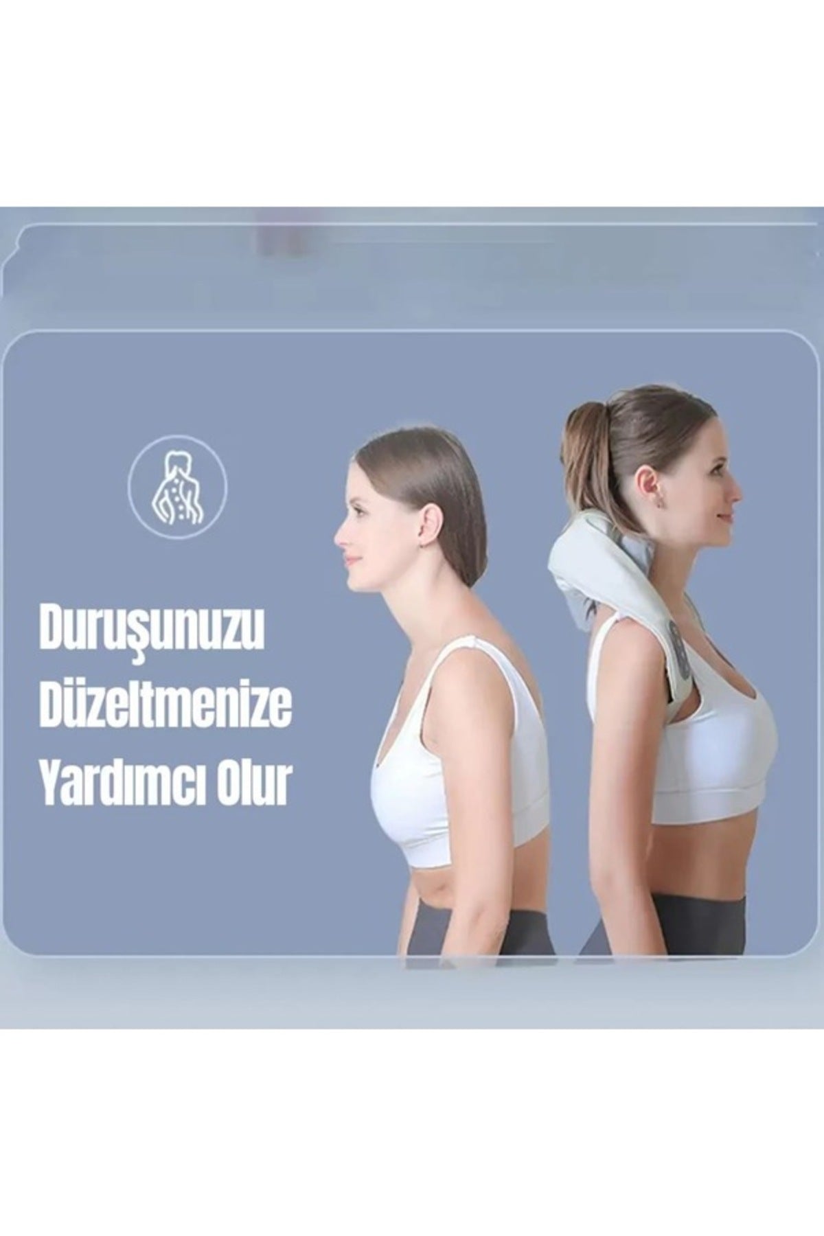 Isıtmalı Boyun ve Omuz Masaj Aleti – Derin Yoğurma Masajlı Rahatlatıcı Masaj Cihazı