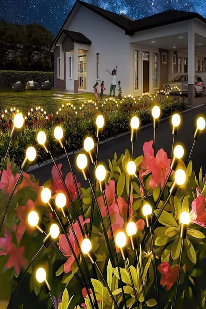 2 Adet 8 Led li Güneş Enerjili Ateş Böceği Balkon Bahçe Lambası (2 Adet)