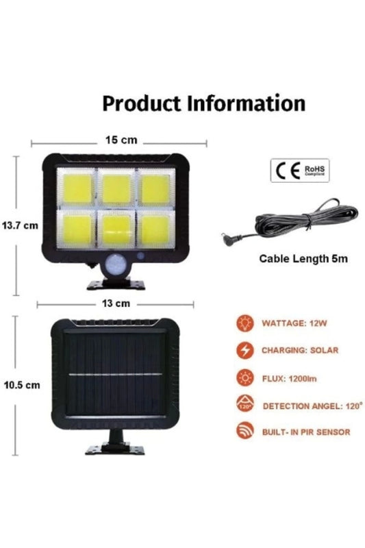 Hareket Sensörlü Solar Projektör
