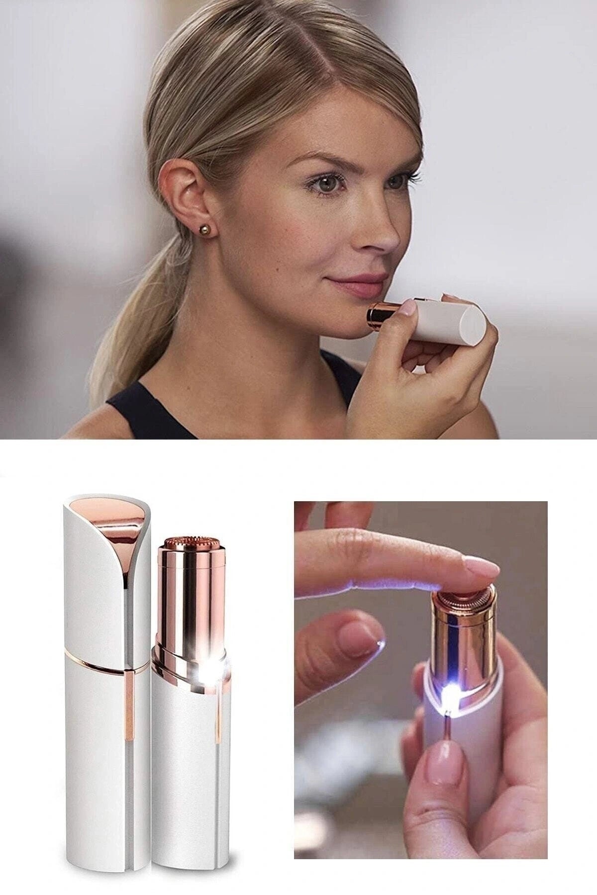 Bristle Mustache Eyebrow Removal Epilation Tool Facial Epilator