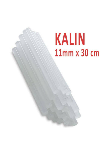 Kalın Silikon Mum Çubuğu 11 mm – 1 Kg (Yaklaşık 40–45 Adet) | Sıcak Silikon Çubuk