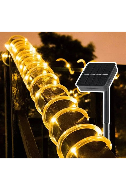 10 Metre Solar Hortum Led Aydınlatma Güneş Enerji Gün Işığı Dış Mekan Bahçe Teras Balkon Su Geçirmez