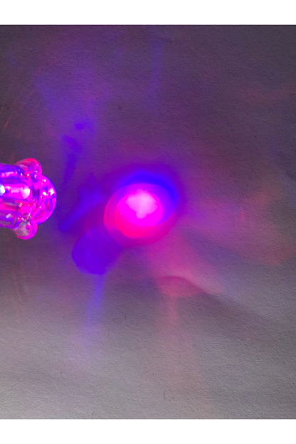 Kırmızı Lazer El Feneri 5 Fonksiyonlu Renkli Işık Mini Lazer Anahtarlıklı 3 Adet Pil Hediyeli
