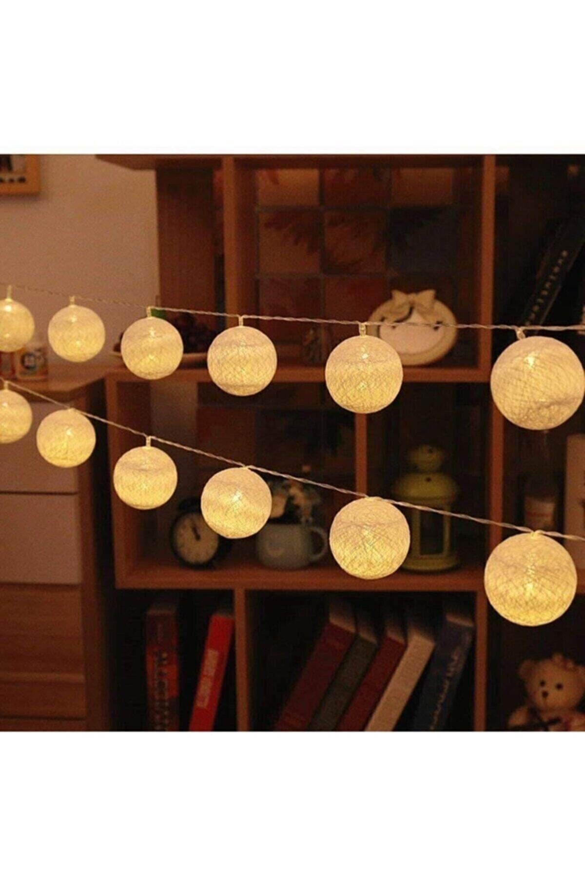 Kristal Top Led Işık 3 Metre 20 Ledli Pilli Şeffaf Kablolu Gün Işığı Dekoratif Aydınlatma