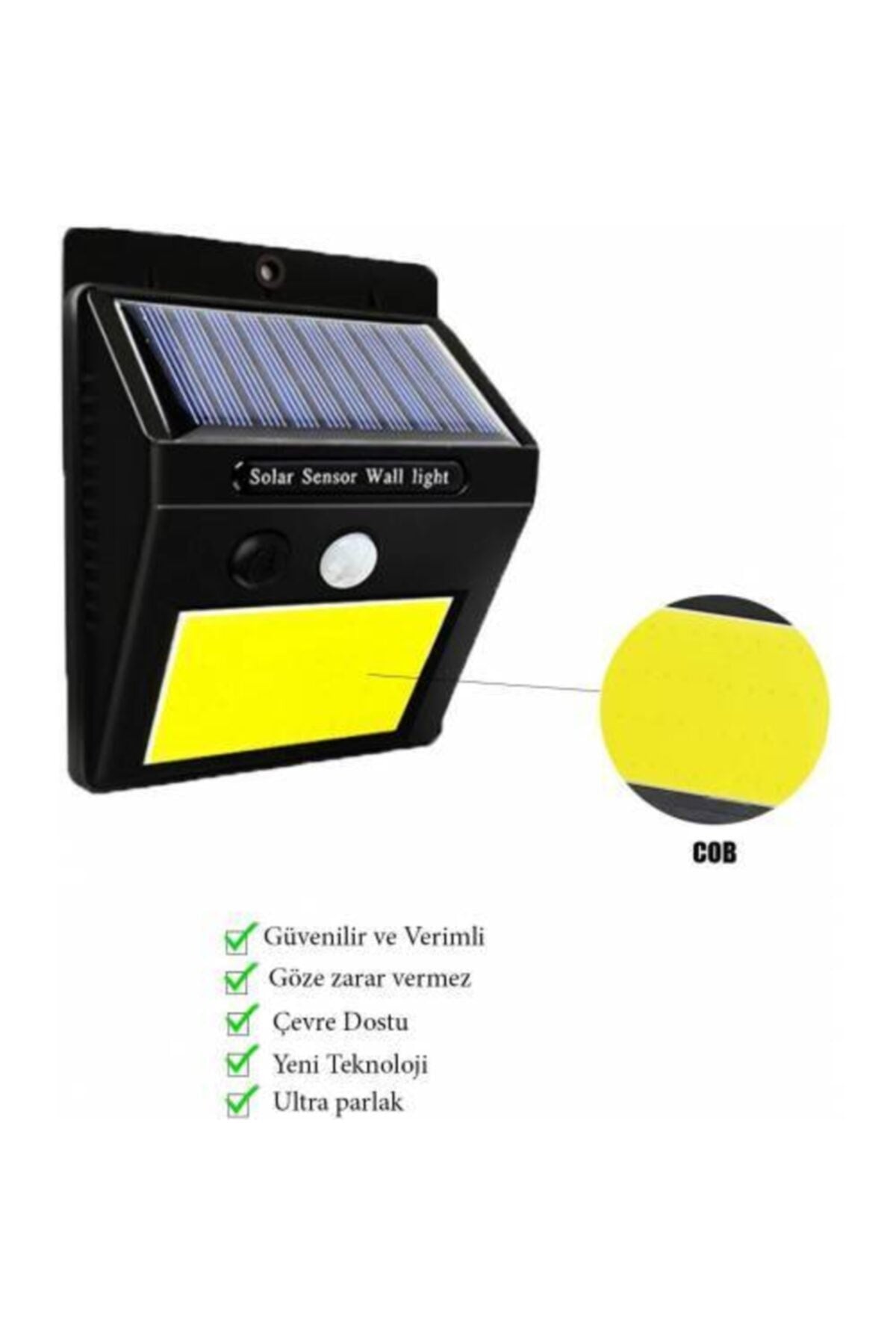 Güneş Enerjili Bahçe Lambası 48 Led Bahçe Aplik Bahçe Lambası Bahçe Aydınlatma
