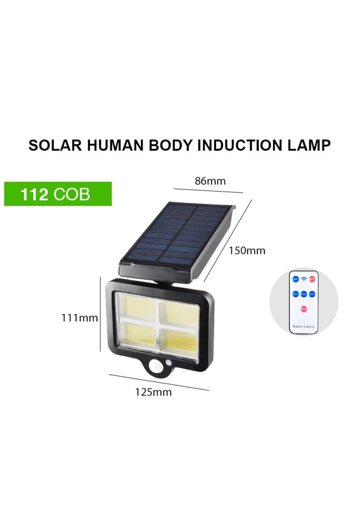 Solar Lamba 120 Led 6 Bölmeli Güneş Enerjili Bahçe Aydınlatma