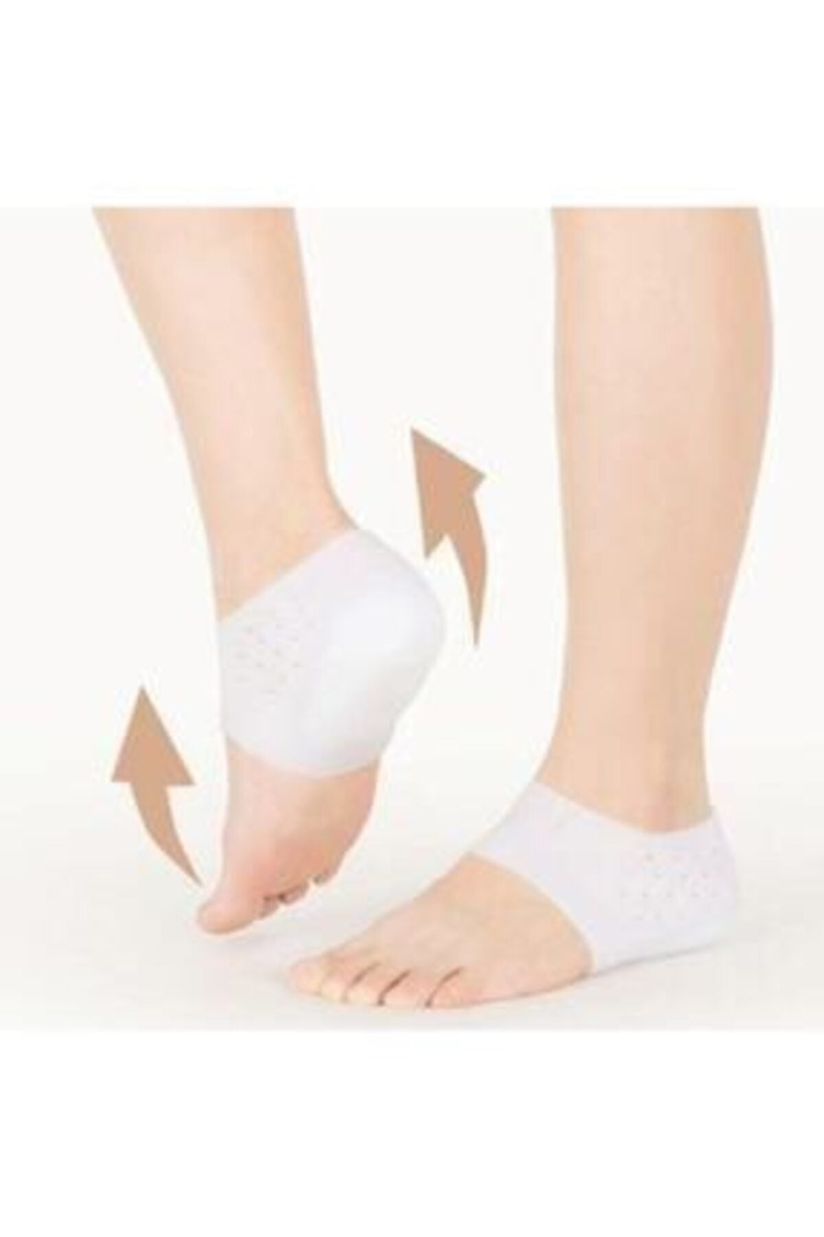 Boy Uzatıcı Silikon Topuk Çorabı Gizli Topuk Yükseltici 3 Cm