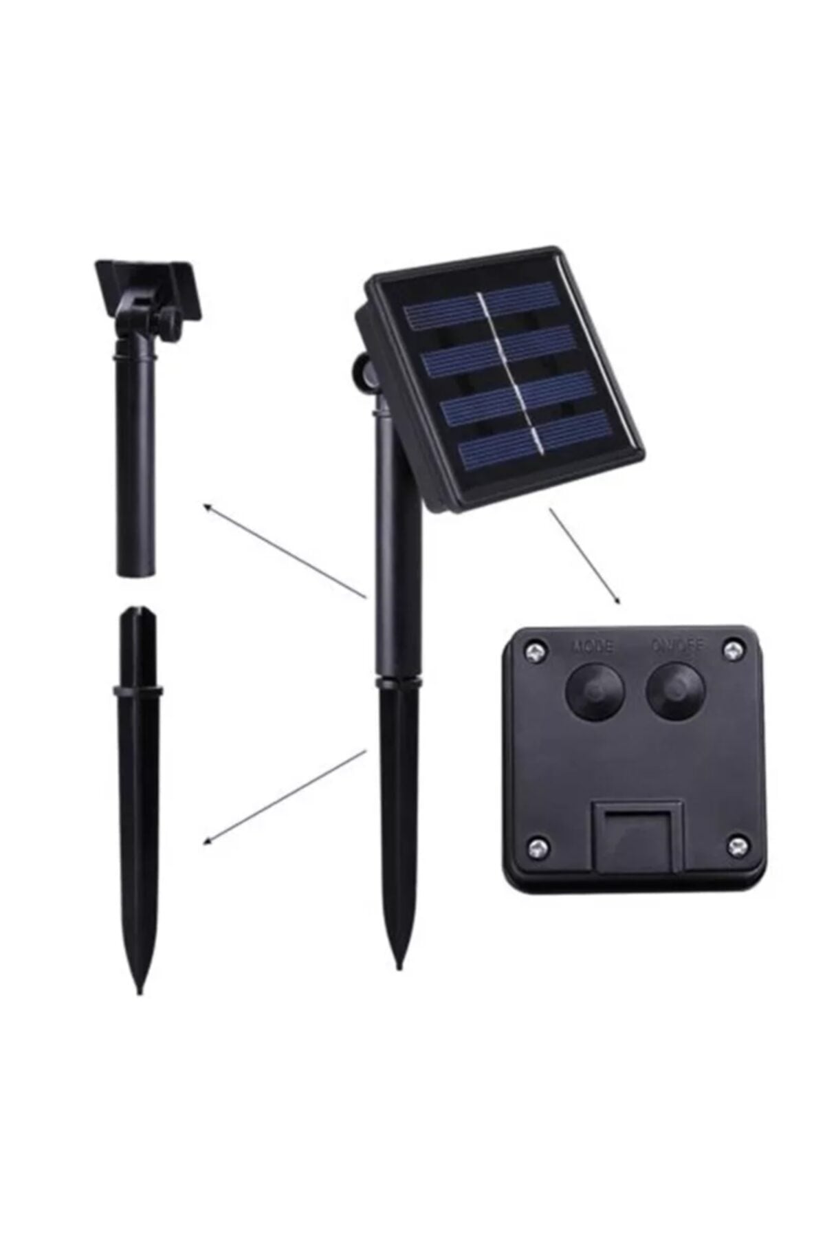 Çiçek Motifli Güneş Enerjili Led Solar Bahçe, Ağaç Işıldağı Çok Renkli (multicolor) Renk