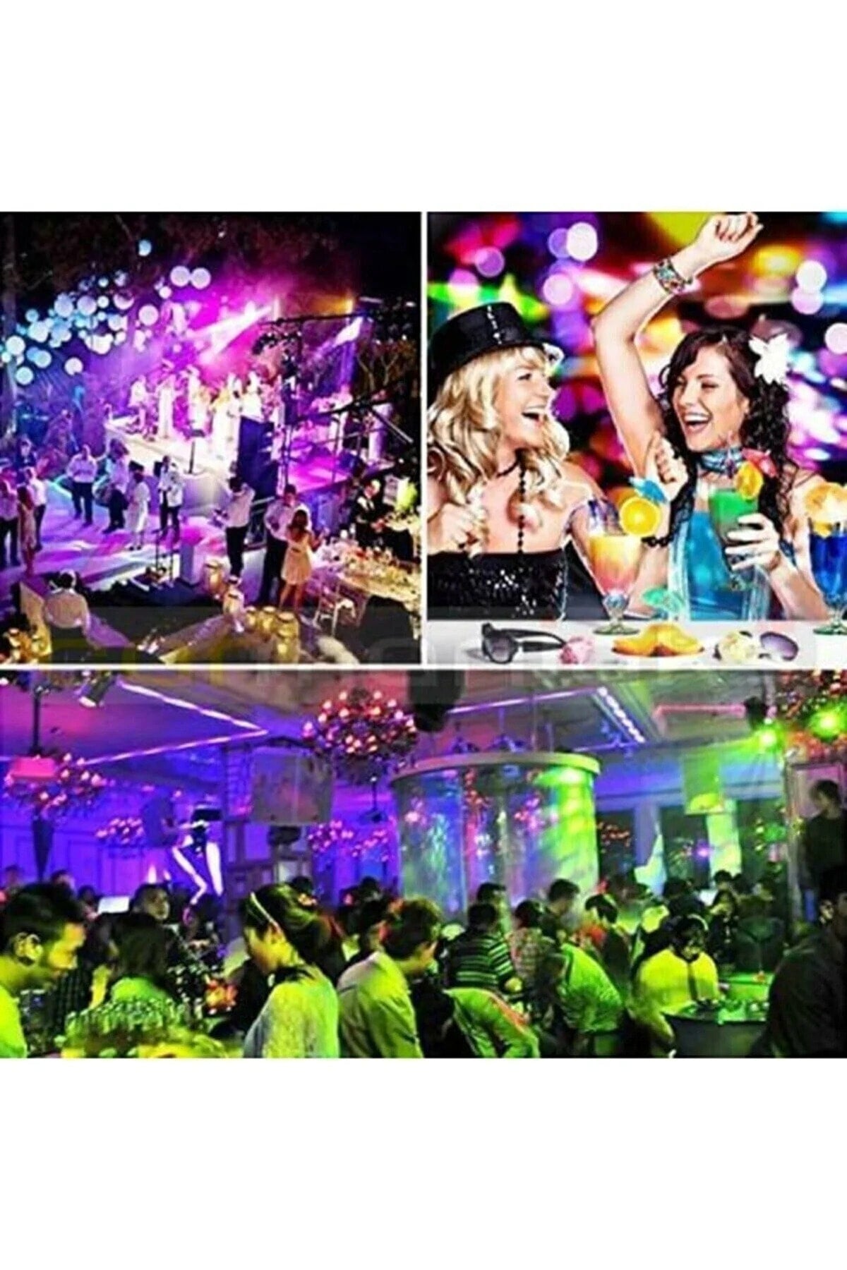 Disco topu Sese Duyarlı Led Küre Disko Topu Renkli Işıklı Lazer