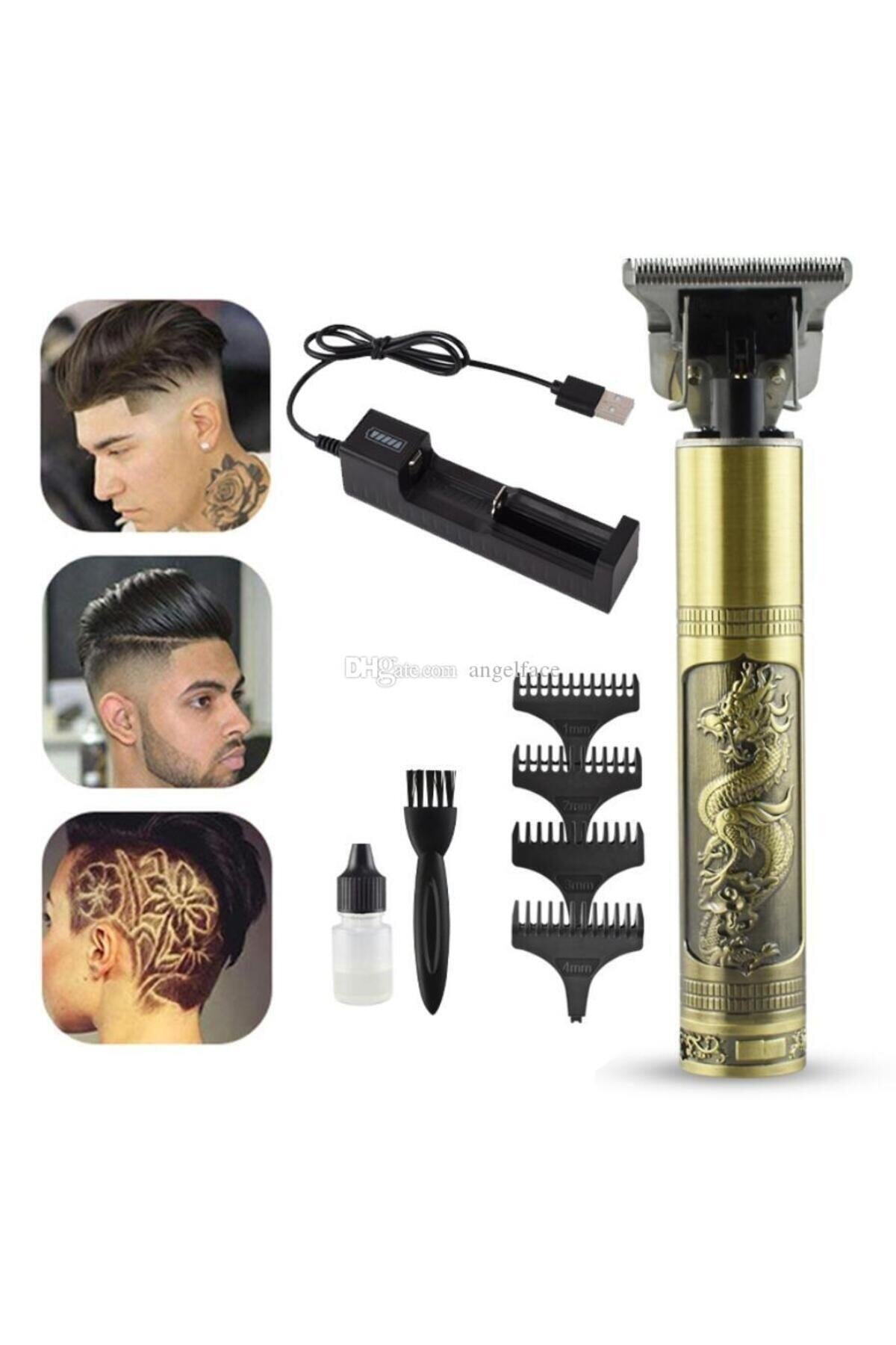 Şarjlı T-Blade Hair Trimmer Traş Makinesi 1 Yıl Saç-Sakal-Vücut 1-2 Saat Yok 1-3 Resmi Distribütör