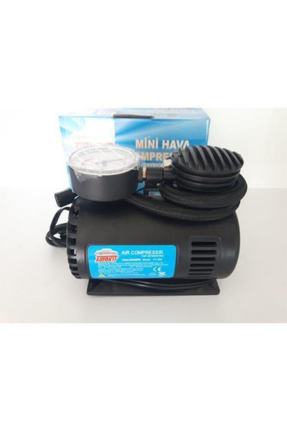 Araba Oto Araç Lastik Şişirme Pompası Hava Kompresörü 250psi 12v Volt Şişirici Kompresör Pompa Seti