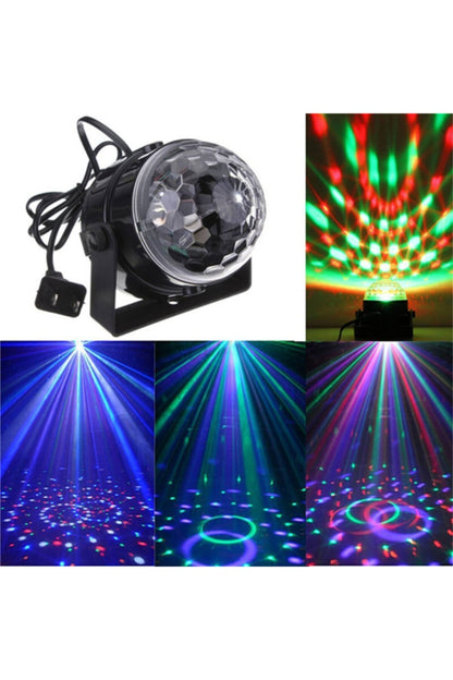 Led Kristal Küre Disko Topu 3 Renk