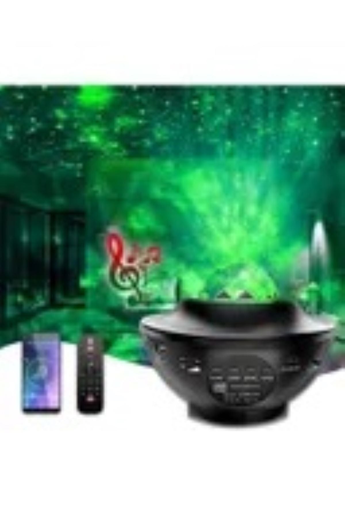 Starry Projektör Light Galaksi Lazer Disco Topu Bluetooht Ses Bombası Gece Lambası