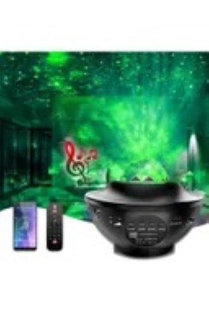 Starry Projektör Light Galaksi Lazer Disco Topu Bluetooht Ses Bombası Gece Lambası