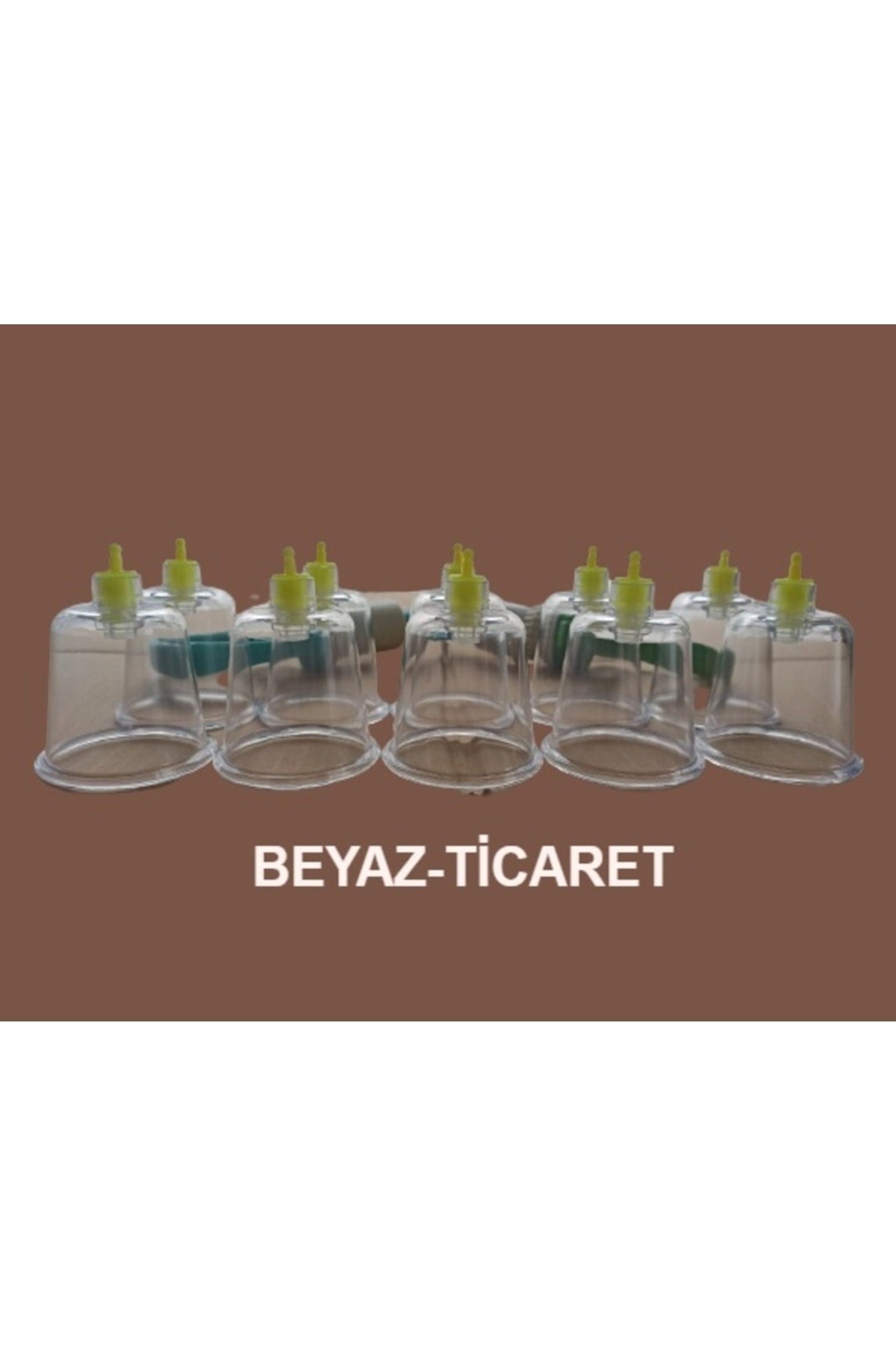 10 Adet 7 Cm  Hacamat Masaj Pompası, Hacamat Kupası Masaj Seti