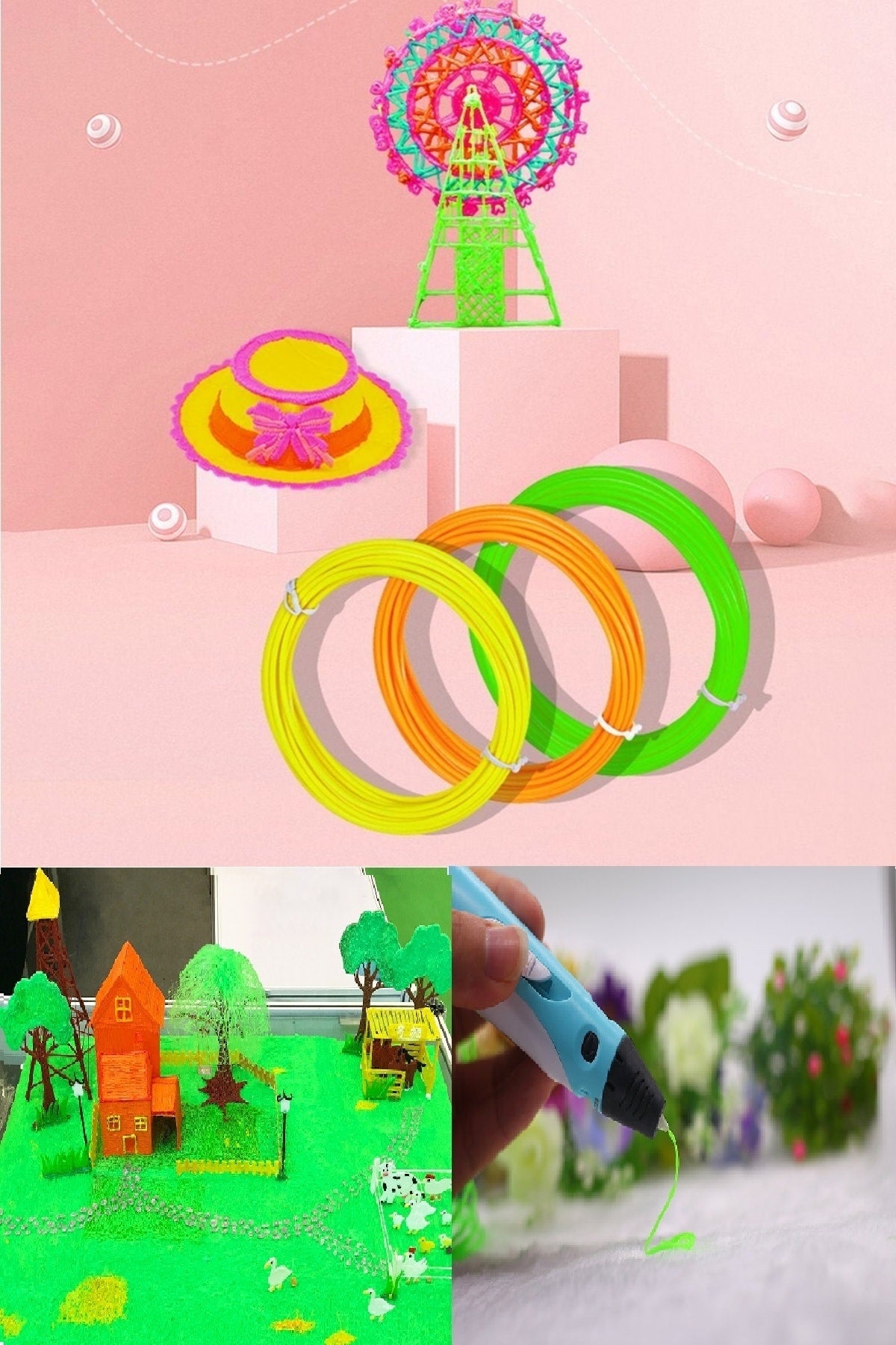 3d Yapı Oluşturabileceğiniz Üç Boyutlu Yazıcı Kalem SARI Printer Hobi Ve Projelerde Kullanılabilir